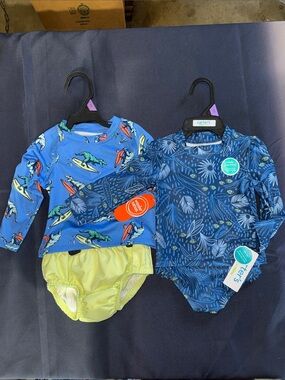 2 Long-Sleeve Rashguard Sets